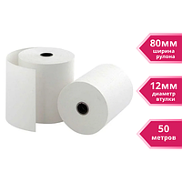 Чековая лента для кассового аппарата 80*50*12 (50м)
