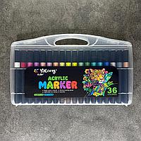 Набор акриловых маркеров 36 цветов Yalong