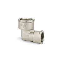 Угол 3/4" x 1/2" ВР-ВР переходной, никелированный, Varmega