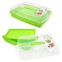 Тортовница двойная прямоуг.зел. Curver