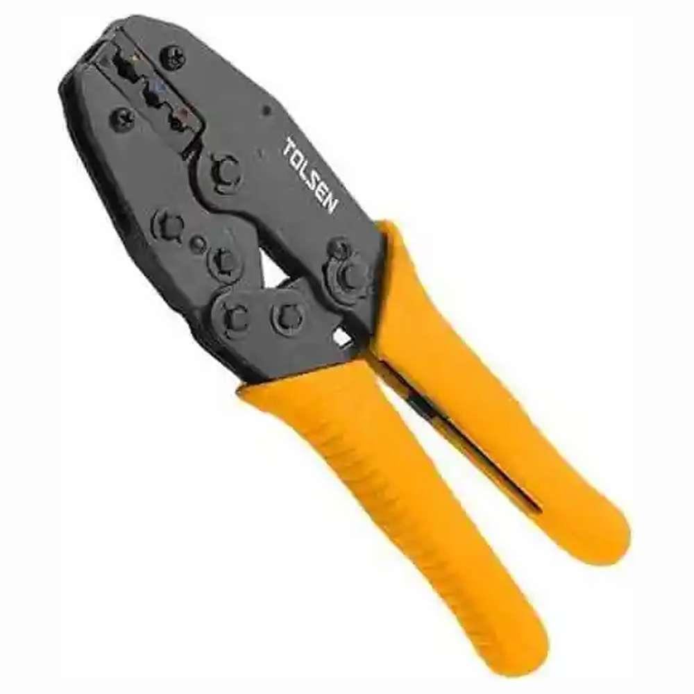 Клещи для обжима кабелей с трещоткой TOLSEN 220мм 38056, фото 1