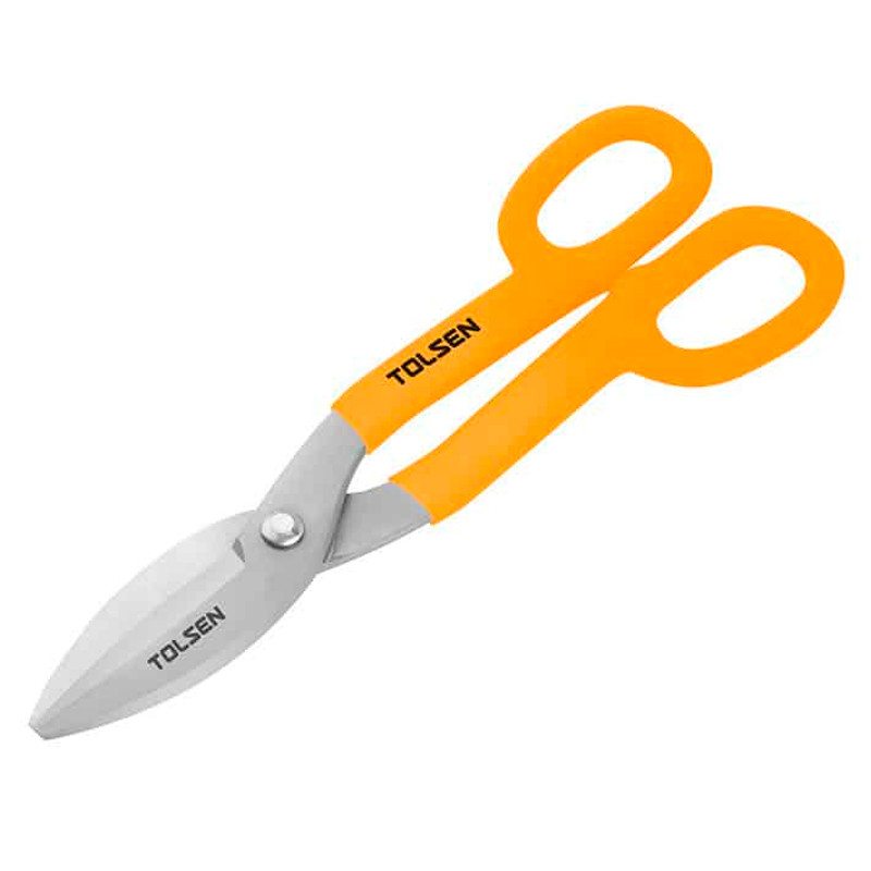 Ножницы по металлу прямые TOLSEN 300мм(12") кованые облитые рукоятки 30037, фото 1