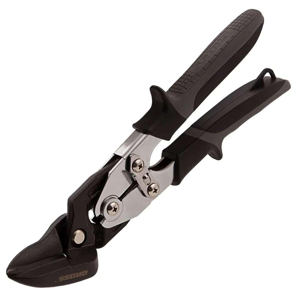 Ножницы по металлу усиленные GROSS PIRANHA СrMo прямой и левый рез двухкомпонентные рукоятки 255мм 78349, фото 1