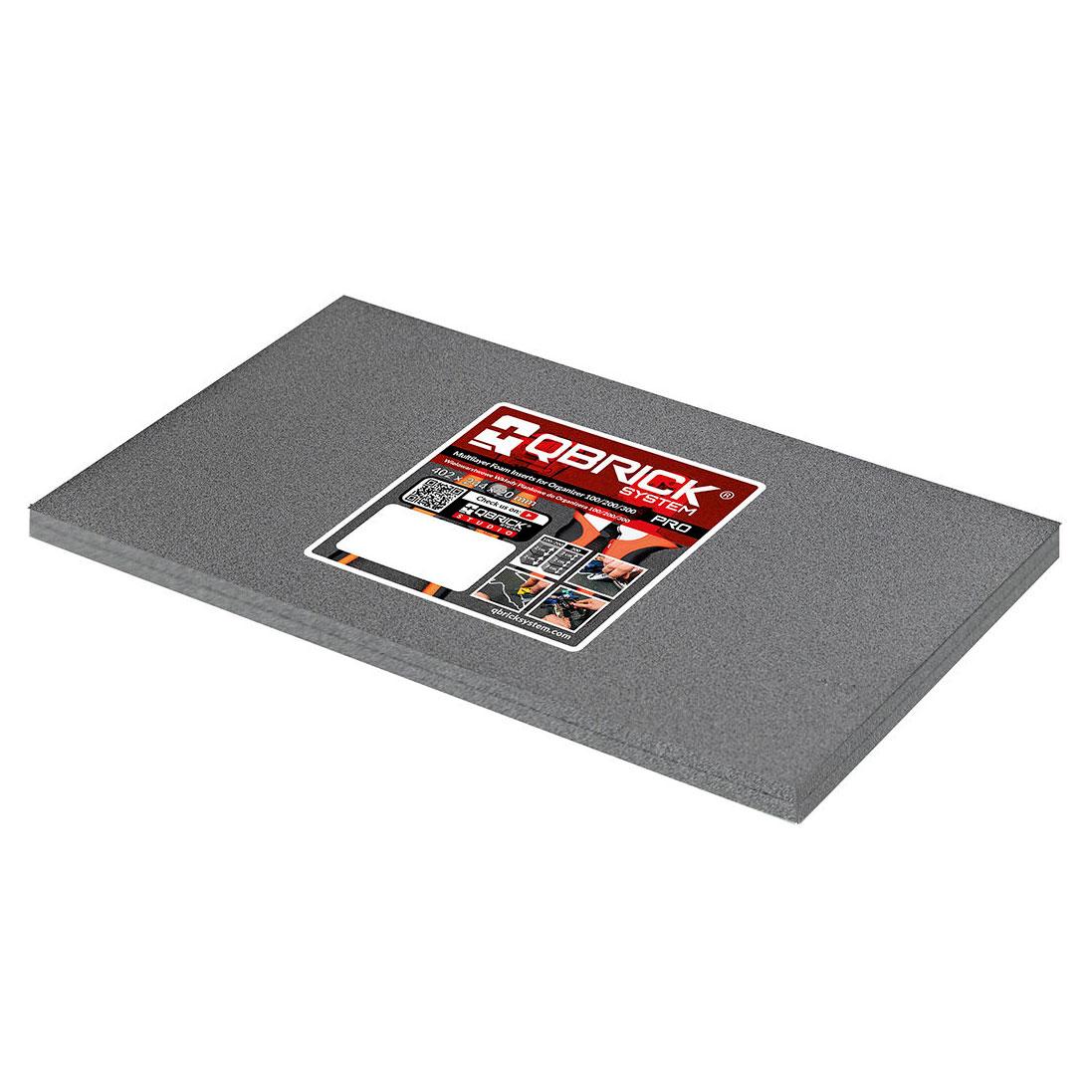 Многослойная пенная вставка для QBRICK System PRO Organizers 2 слоя 402х244х20мм WKLPIAPROIIPG001, фото 1