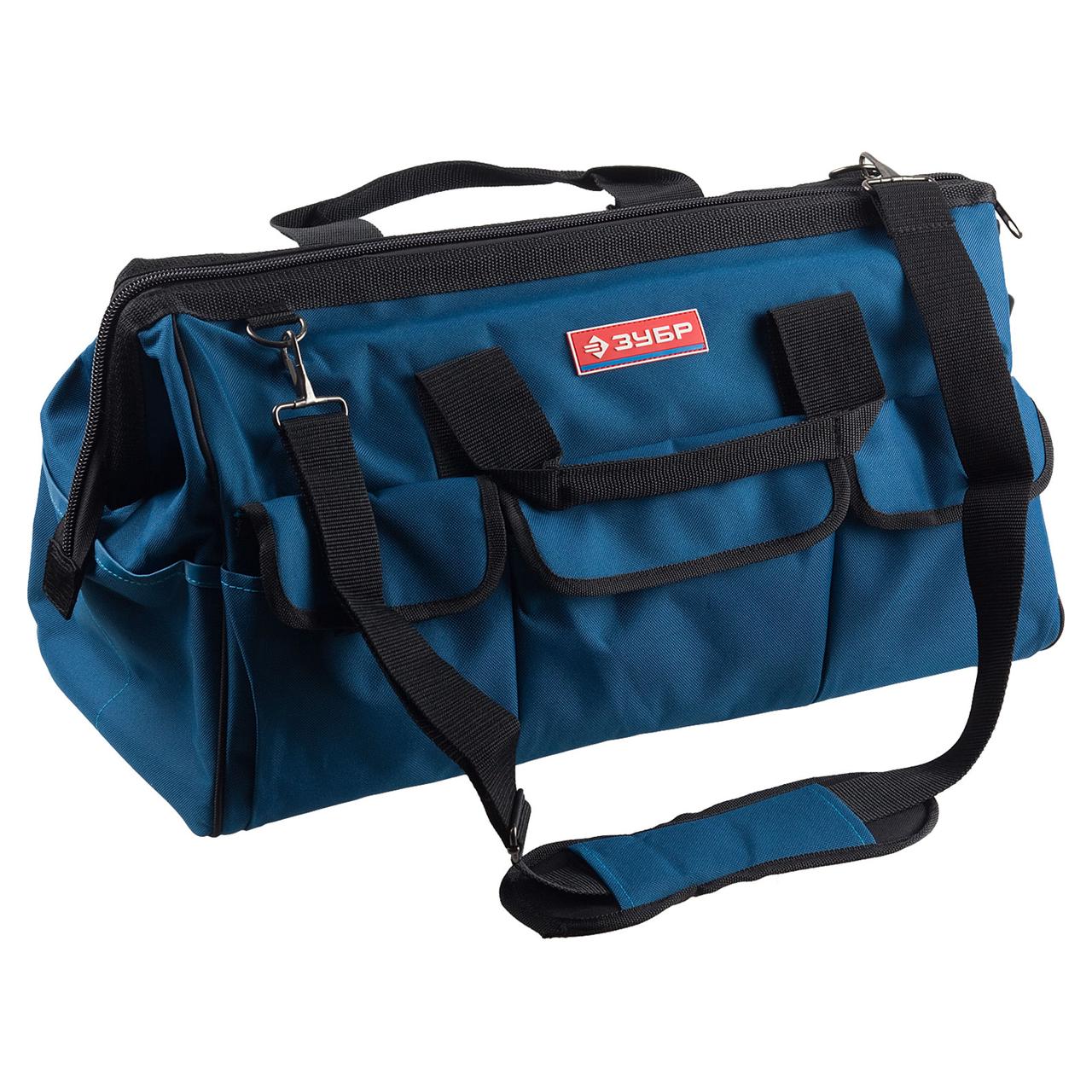 Сумка для инструмента ЗУБР ЭКСПЕРТ 17 карманов 52см 38645-21, фото 1