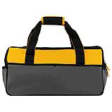 Сумка для инструмента Denzel 20 карманов съемный органайзер 10 карманов наплечный ремень 500x245x300мм 90293, фото 3