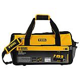 Сумка для инструмента Denzel 20 карманов съемный органайзер 10 карманов наплечный ремень 500x245x300мм 90293, фото 9