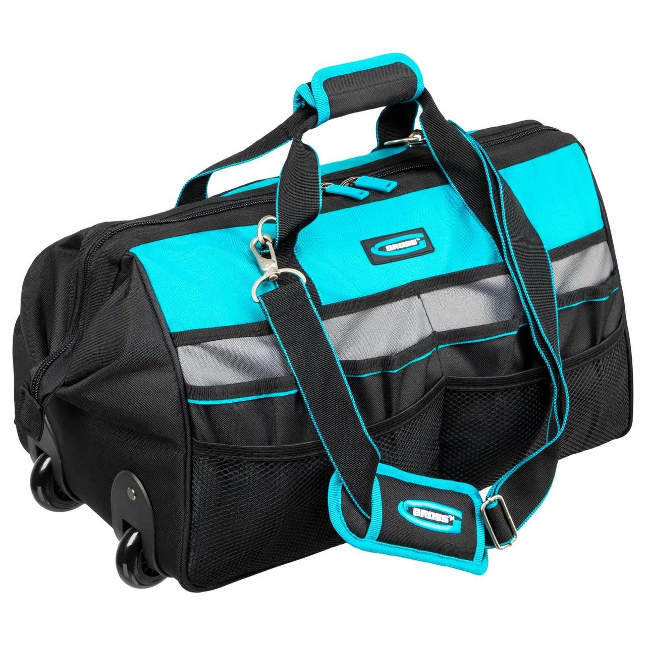 Сумка для инструмента GROSS выдвижная рукоятка колеса наплечный ремень 500x280x290мм 90276, фото 1