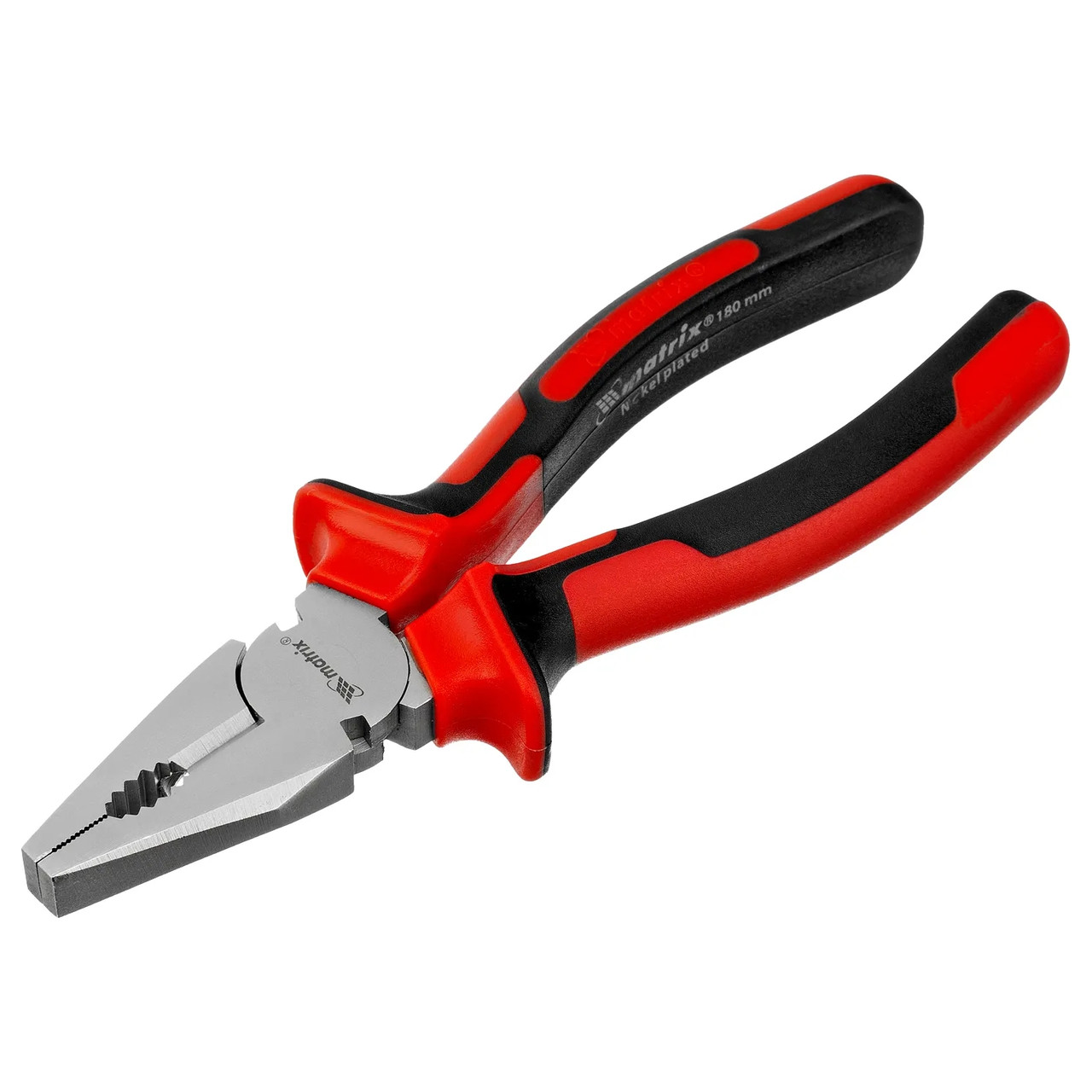 Плоскогубцы двухкомпонентные рукоятки никелированные MTX NICKEL 180мм 169049, фото 1