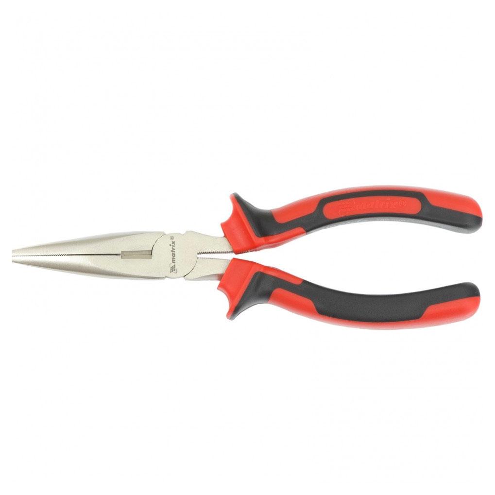 Длинногубцы прямые MATRIX "NICKEL" 180мм 17168, фото 1