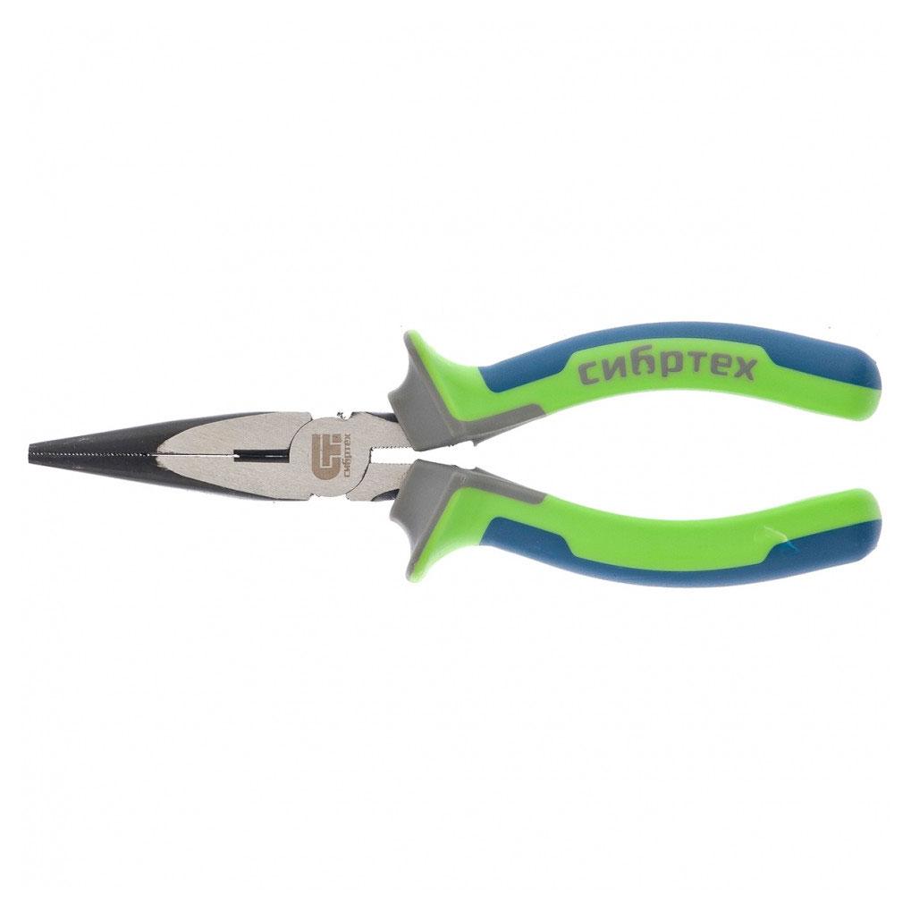 Длинногубцы прямые Сибртех трехкомпонентные 160мм 17155, фото 1
