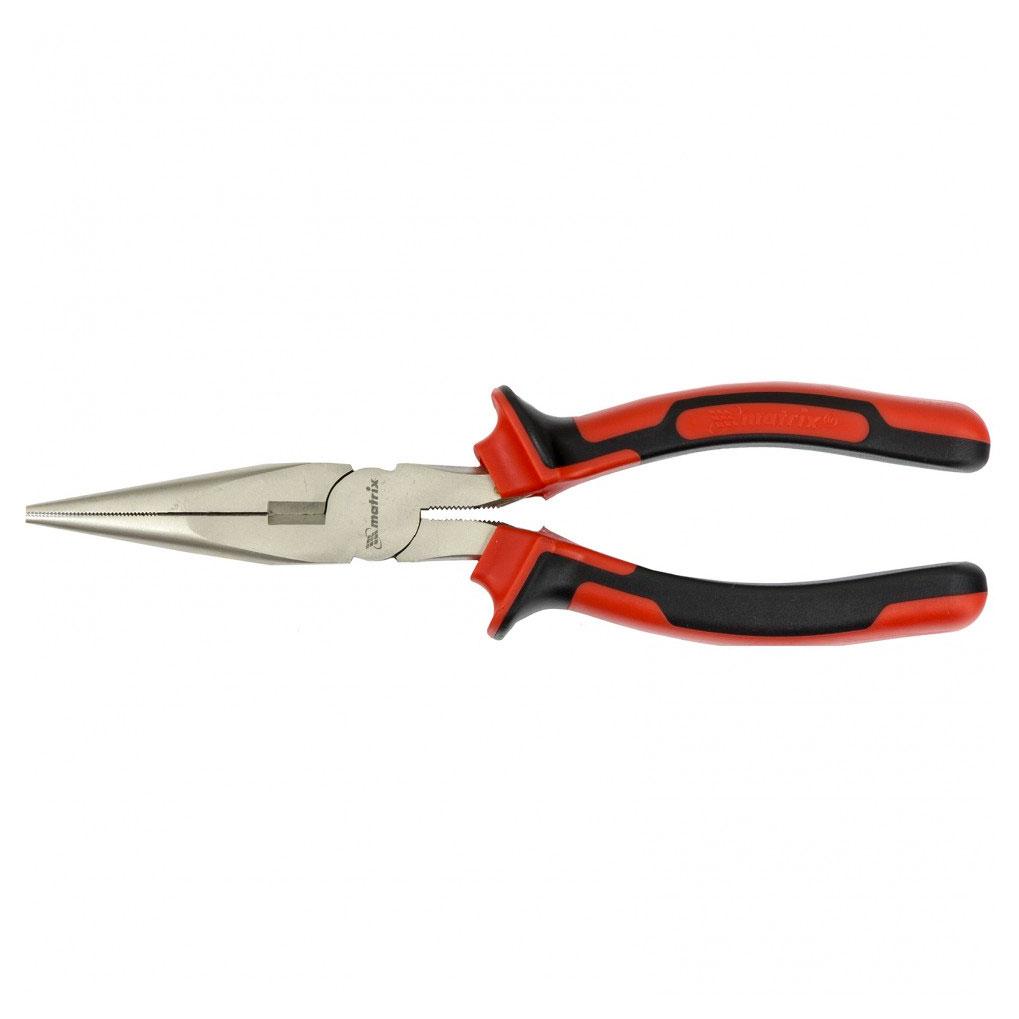 Длинногубцы прямые MATRIX "NICKEL" 200мм 17168, фото 1