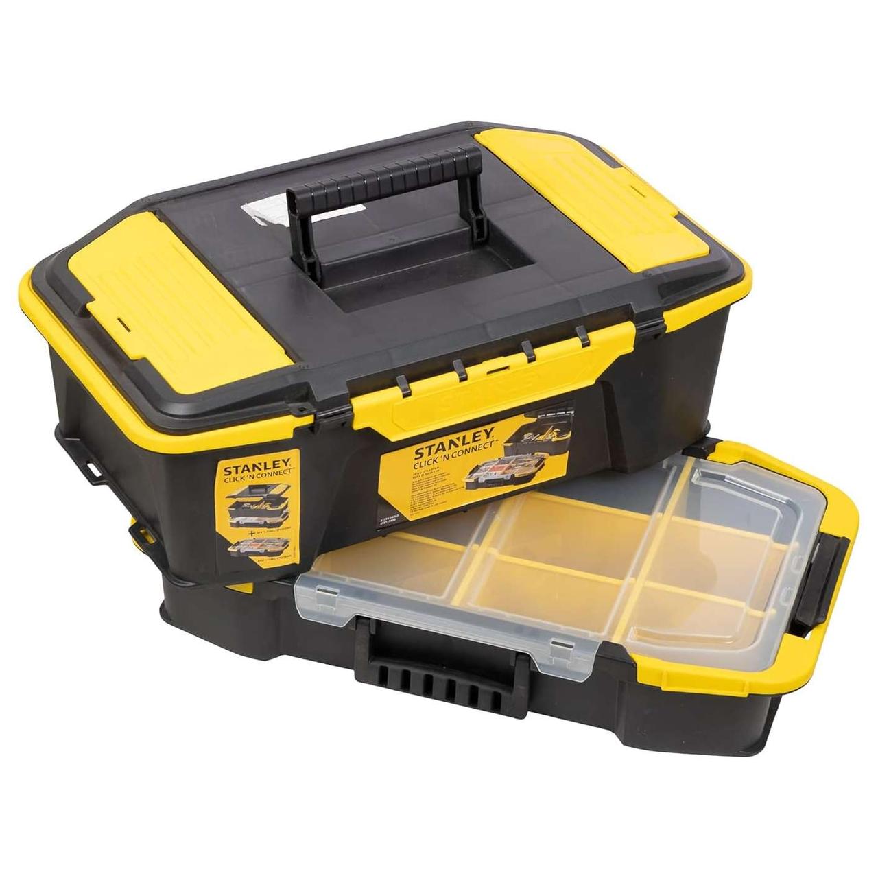 Ящик для инструмента + органайзер Stanley "CLICK 'N CONNECT" 506х313х246мм STST1-71962, фото 1