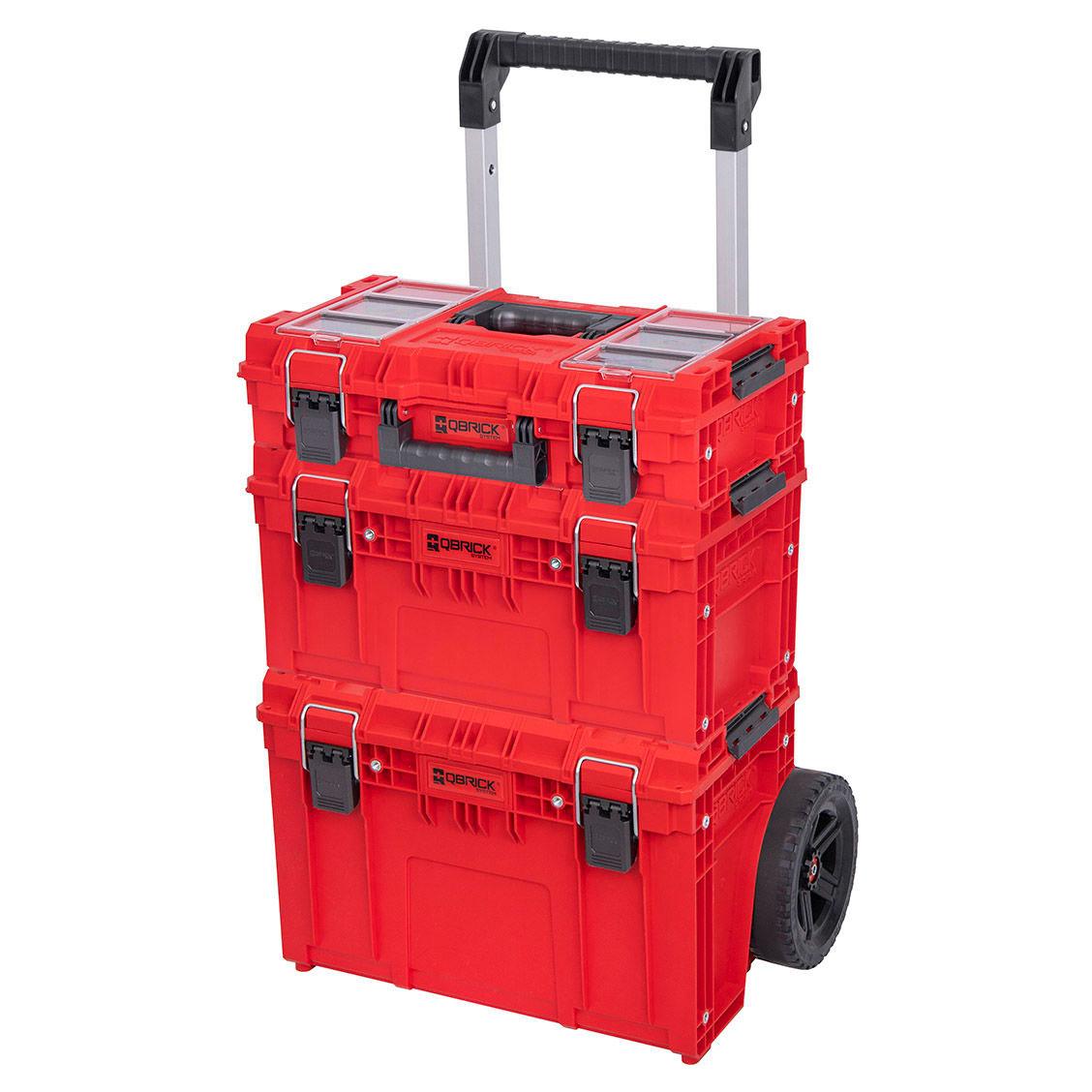 Набор ящиков для инструмента QBRICK System PRIME Red SET 2: Toolbox 150 Profi; Toolbox 250 Expert; Cart, фото 1
