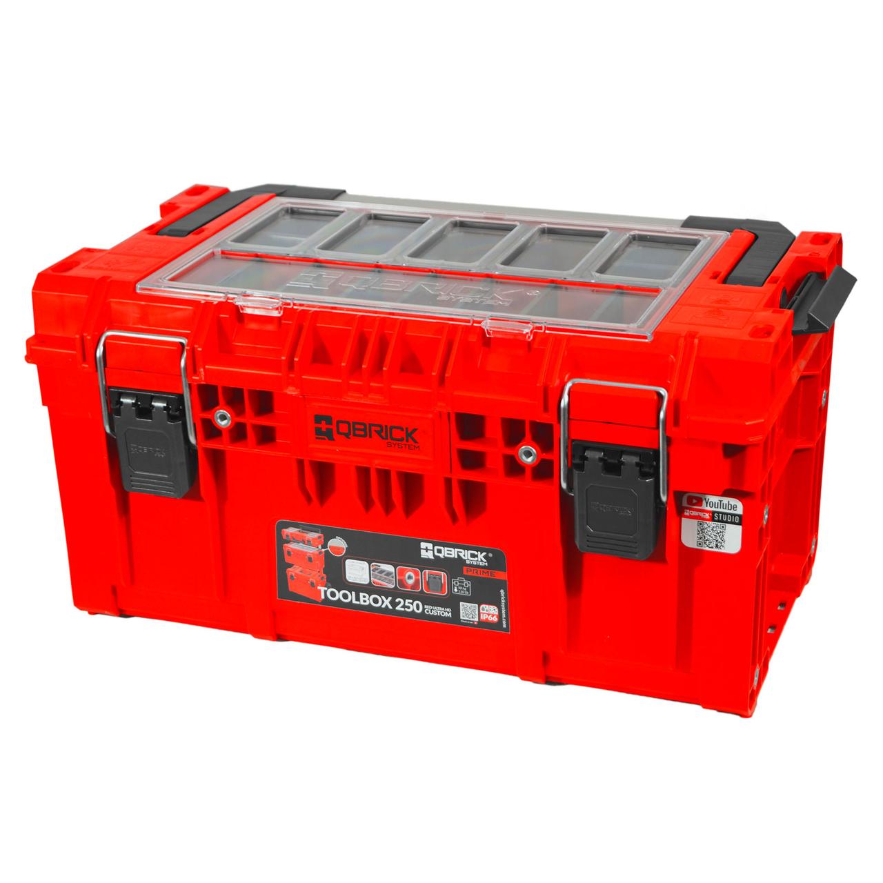 Ящик для инструмента QBRICK System PRIME Red Toolbox 250 Expert 535x327x277мм SKRQPRIM250ECZEPG001, фото 1