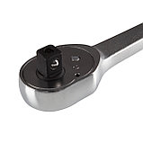 Трещотка KING TONY 1/2" 262 мм 32 зубца флажковая с кнопкой 4771-10GR, фото 3