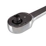 Трещотка KING TONY 3/8" 200мм 32 зубца флажковая с кнопкой фиксатор 3771-08G, фото 3