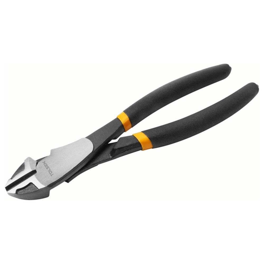 Бокорезы усиленные TOLSEN кованые черная отделка облитые рукоятки 200мм 10300, фото 1