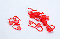 Мини булавки для вязания, красные