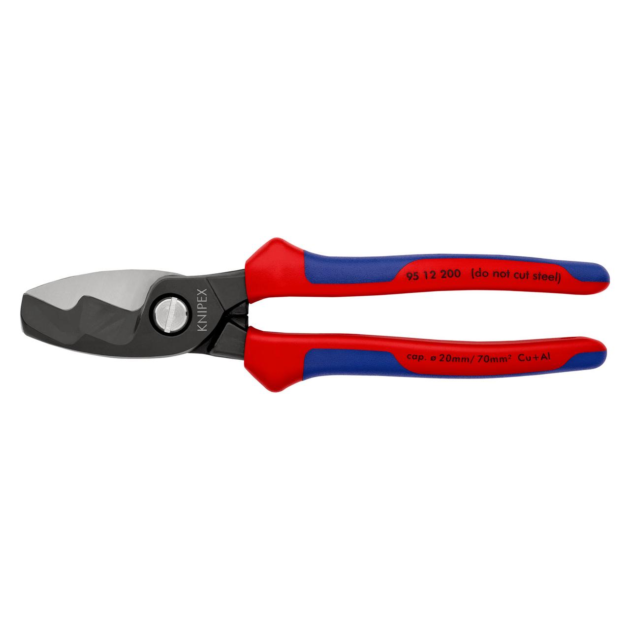 Кабелерез KNIPEX с двухкомпонентной рукояткой 200мм 9512200, фото 1