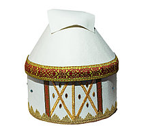 Коржын в виде белой юрты, 32 см