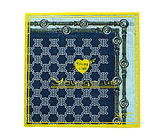 Платок носовой в упаковке (тёмно-синий), 12 см