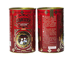 Подарочная банка черного чая на ТОЙБАСТАР, 16 см