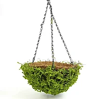 Подвесное кашпо с искусственной зеленью вокруг Leaf Dream (40x54см)