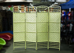 Ширма четырехстворчатая, на ножках (светлая)