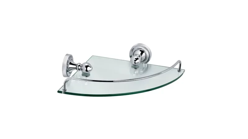 Полка Fixsen Style FX-41103А стеклянная угловая, фото 1