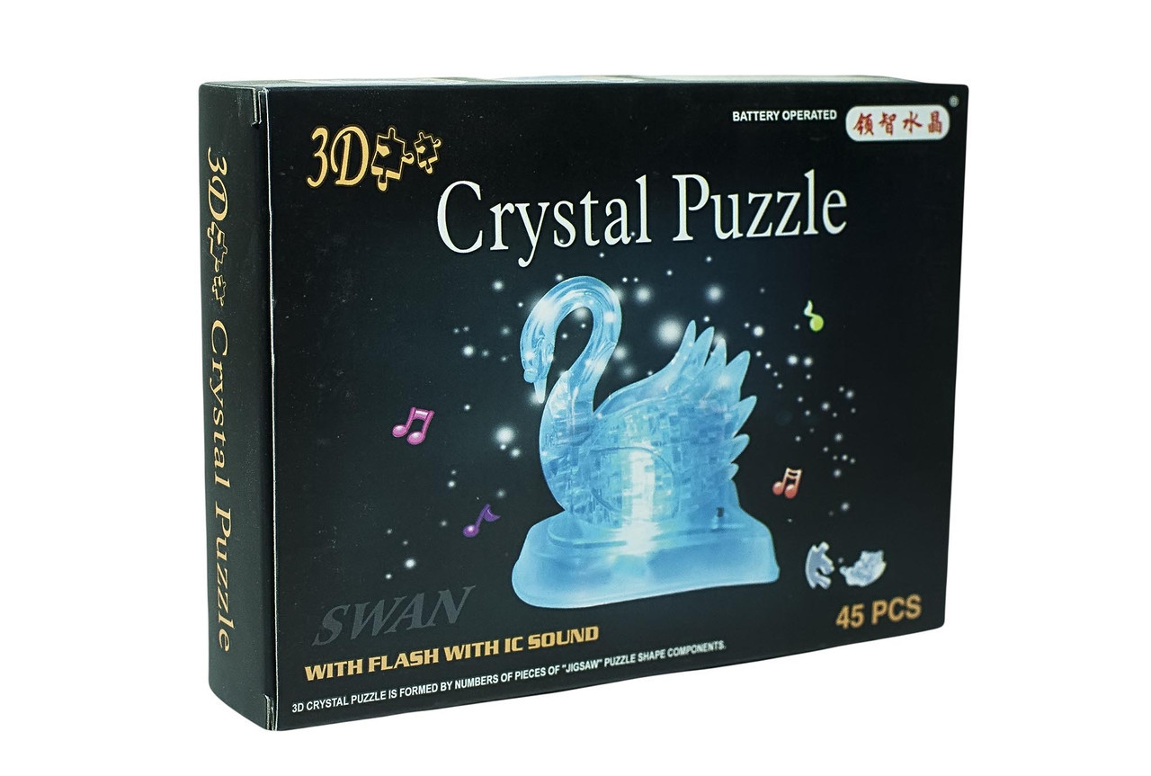3d Crystal Puzzle головоломка "Лебедь с подсветкой", фото 1