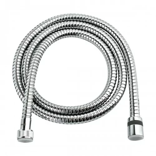 Шланг душевой двухзагибный LeMark LE8028S, 1,2 м, сталь хромированная, пакет с подвесом, фото 1