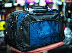 Большая спортивная дорожная сумка "ADIDAS", 58х24х36см, (черная)