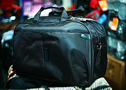 Дорожная сумка "Happypeople" брезентовая (черная), 56х36х28