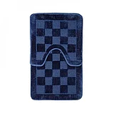 Набор Аквалиния 2 ковра Шахматы синий 45*45, 45*75 Twist (4680018349122), фото 2