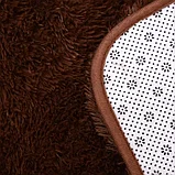 Коврик Аквалиния мех коричневый 60*90 РР1504 (4630053661093), фото 2
