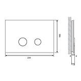 Кнопка STERO для LINK PRO/VECTOR/LINK/HI-TEC стекло белый, фото 2
