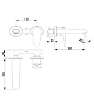 Смеситель Lemark Status LM4426C для умывальника встраиваемый, хром (к/к 6), фото 2