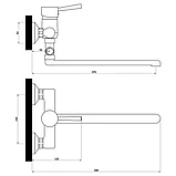 Смеситель для ванны с длинным изливом СЛ-ОД-Д31 Славен, фото 2