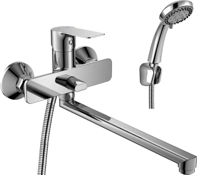 Смеситель Rossinka одноручный для ванны с плоским изливом RS27-33, фото 1