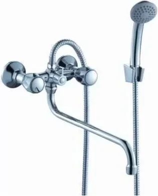 Смеситель универсальный Rossinka Silvermix L02-82, двухзахватный, фото 1