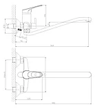 Смеситель для ванны Rossinka B 35-34, фото 2