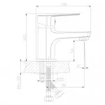 Смеситель для умывальника "Rossinka" S35-11 монолитный, фото 2