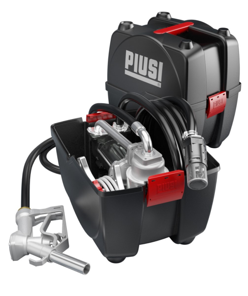 Piusibox 24V Basic - Мобильный комплект для перекачки ДТ в ящике (мех. пист.), 45 л/мин, PIUSI, фото 1
