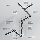 Шинопровод 3м Exility накладной/подвесной черный, фото 4