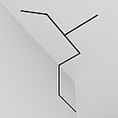 Шинопровод 3м Exility встраиваемый под ГКЛ 9,5мм,черный, фото 3