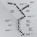 Шинопровод 3м Exility встраиваемый под ГКЛ 9,5мм,черный, фото 4