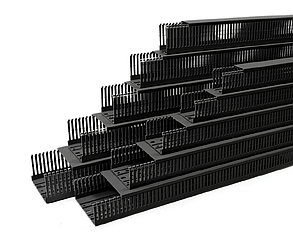 KKD 1001; Перфорированный короб с крышкой, 100x100 (ШxВ) Черный