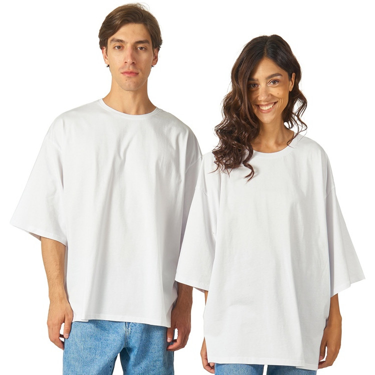 Футболка оверсайз «Berlin» унисекс, молочный, фото 1