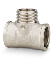 Тройник ВР-НР-ВР, никелированный